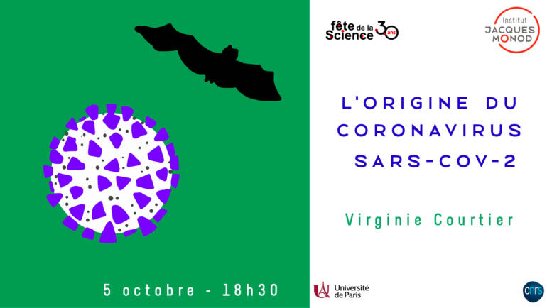 Conference “The origin of the coronavirus SARS-CoV-2” – Virginie Courtier – 05/10/2021