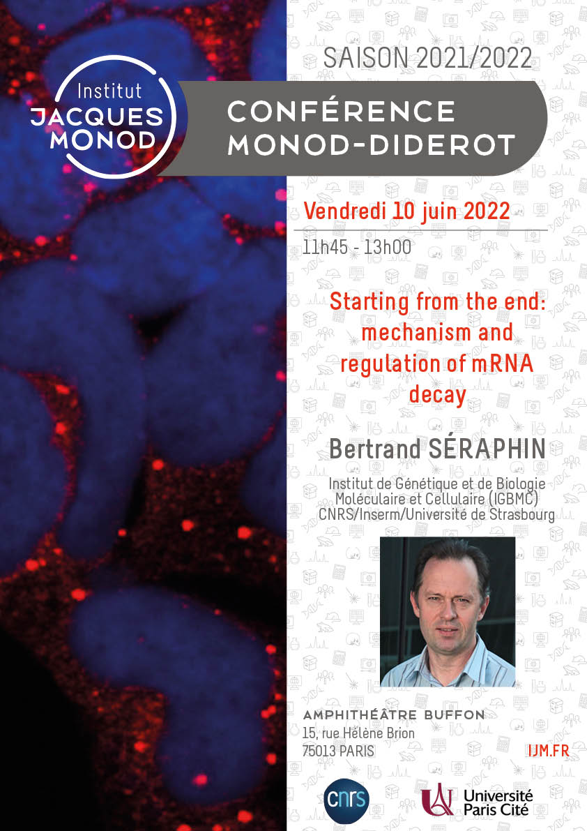 Monod-Diderot Conference  – Bertrand Séraphin – 10/06/2022