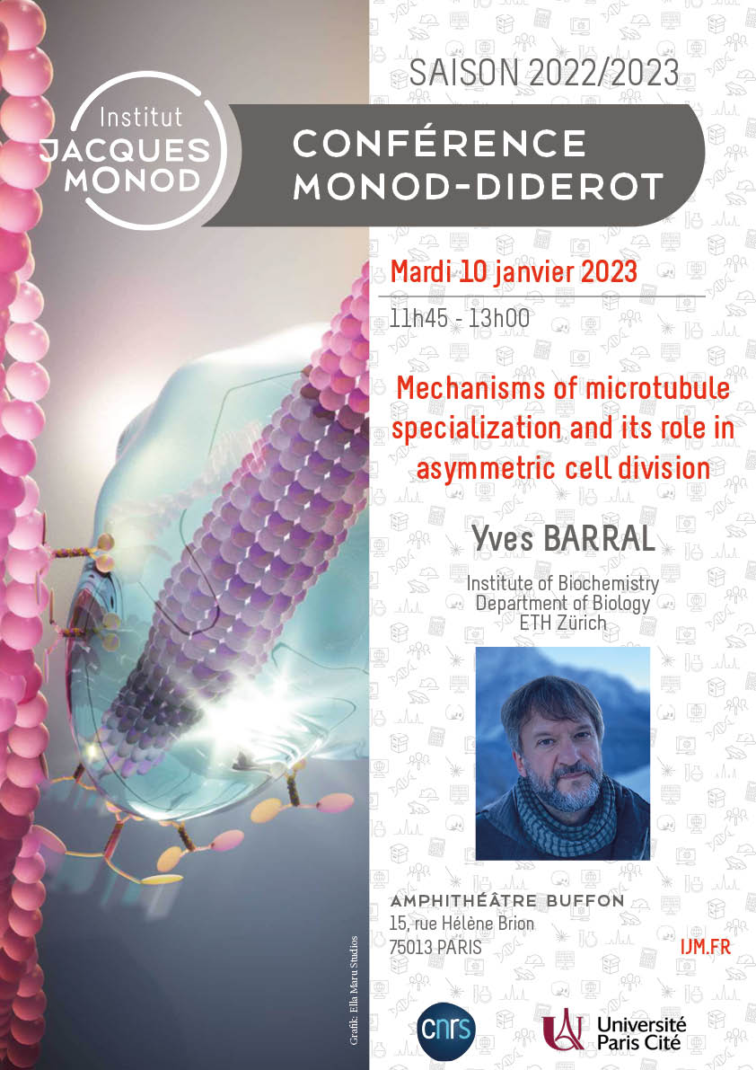 Monod-Diderot Conference – Yves Barral – 10/01/2023