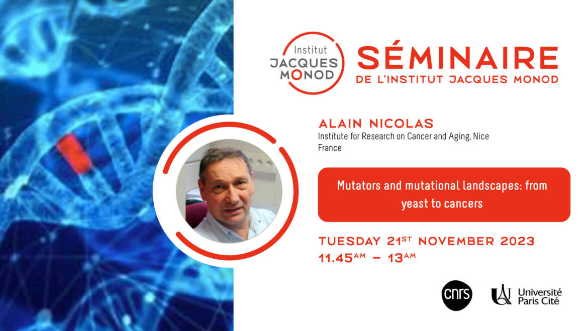 IJM Seminar – Alain Nicolas – 21/11/2023