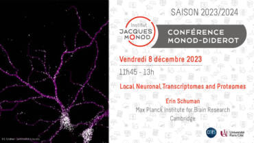 Conférence Monod-Diderot – Erin Schuman – 8/12/2023